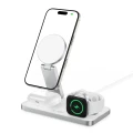 Ładowarka indukcyjna Tech-Protect QI15W-A47 MagSafe 3w1 + kabel USB-C - biała