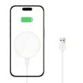 Ładowarka Tech-Protect QI15W-A33 indukcyjna z MagSafe i podstawką z kablem USB-A / USB-C - biała