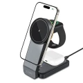 Ładowarka Tech-Protect QI15W-A28 indukcyjna MagSafe 3w1 ze stojakiem na smartfon / Apple Watch / AirPods - czarna
