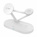 Ładowarka bezprzewodowa Tech-Protect QI15W-A41 3w1 z MagSafe do urządzeń Apple - biała