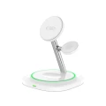Ładowarka indukcyjna Tech-Protect QI15W-A46 3w1 Magnetic MagSafe - biała