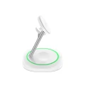 Ładowarka indukcyjna Tech-Protect QI15W-A46 3w1 Magnetic MagSafe - biała