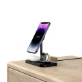 Ładowarka Tech-Protect QI15W-A22 indukcyjna MagSafe ze stojakiem 3w1 MagSafe na smartfon / Apple Watch / AirPods - czarna