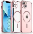 Etui RabbitMob do iPhone 13 do MagSafe Ochrona Aparatów | Elite Frame Case Różowe