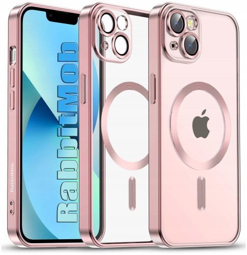 Etui RabbitMob do iPhone 13 do MagSafe Ochrona Aparatów | Elite Frame Case Różowe