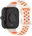 Pasek Sportowy RabbitMob do Xiaomi Redmi Watch 4/5/6 | Mi Band 8 Pro/9 Pro | Kremowo-Pomarańczowy