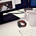 Pasek Sportowy RabbitMob do Xiaomi Redmi Watch 4/5/6 | Mi Band 8 Pro/9 Pro | Kremowo-Pomarańczowy