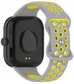 Pasek Sportowy RabbitMob do Xiaomi Redmi Watch 4/5/6 | Mi Band 8 Pro/9 Pro | Szaro-Żółty 