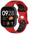 Pasek Sportowy RabbitMob do Xiaomi Redmi Watch 4/5/6 | Mi Band 8 Pro/9 Pro | Czerwono-Czarny