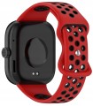 Pasek Sportowy RabbitMob do Xiaomi Redmi Watch 4/5/6 | Mi Band 8 Pro/9 Pro | Czerwono-Czarny