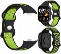 Pasek Sportowy RabbitMob do Xiaomi Redmi Watch 4/5/6 | Mi Band 8 Pro/9 Pro | Czarno-Zielony
