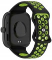 Pasek Sportowy RabbitMob do Xiaomi Redmi Watch 4/5/6 | Mi Band 8 Pro/9 Pro | Czarno-Zielony