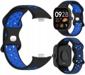 Pasek Sportowy RabbitMob do Xiaomi Redmi Watch 4/5/6 | Mi Band 8 Pro/9 Pro | Czarno-Niebieski