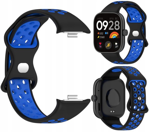 Pasek Sportowy RabbitMob do Xiaomi Redmi Watch 4/5/6 | Mi Band 8 Pro/9 Pro | Czarno-Niebieski