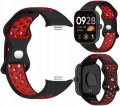 Pasek Sportowy RabbitMob do Xiaomi Redmi Watch 4/5/6 | Mi Band 8 Pro/9 Pro | Czarno-Czerwony