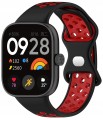 Pasek Sportowy RabbitMob do Xiaomi Redmi Watch 4/5/6 | Mi Band 8 Pro/9 Pro | Czarno-Czerwony