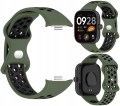 Pasek Sportowy RabbitMob do Xiaomi Redmi Watch 4/5/6 | Mi Band 8 Pro/9 Pro | Zielono-Czarny