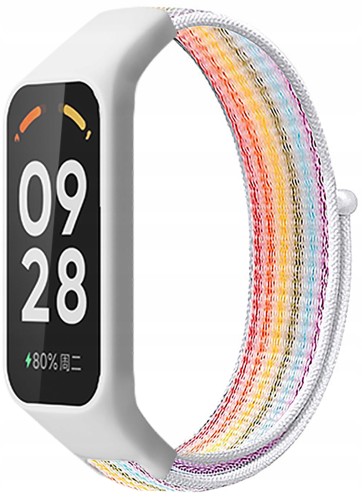 Pasek Nylonowy RabbitMob do Xiaomi Mi Band 8 Active/Redmi Smart Band 2 | Prążki