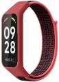 Pasek Nylonowy RabbitMob do Xiaomi Mi Band 8 Active/Redmi Smart Band 2 | Czerwony