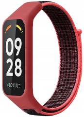Pasek Nylonowy RabbitMob do Xiaomi Mi Band 8 Active/Redmi Smart Band 2 | Czerwony