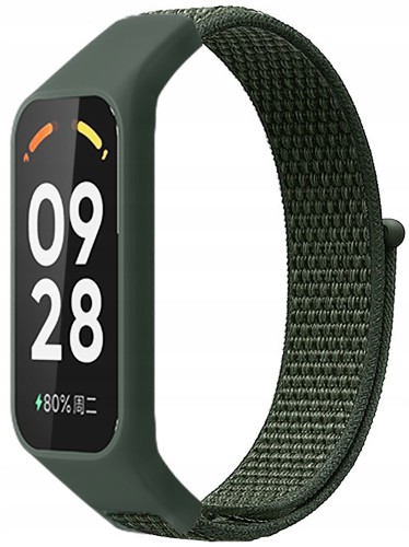 Pasek Nylonowy RabbitMob do Xiaomi Mi Band 8 Active/Redmi Smart Band 2 | Oliwkowy