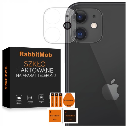 Szkło Hartowane 9H RabbitMob na Aparat do Apple iPhone 11