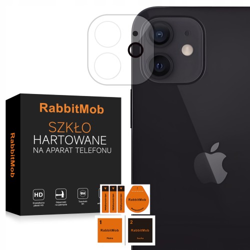 Szkło Hartowane 9H RabbitMob na Aparat do Apple iPhone 12