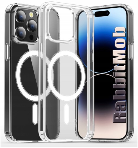 Etui RabbitMob do iPhone 14 Pro Max do MagSafe Clear Case Wzmacniane Magnetyczne