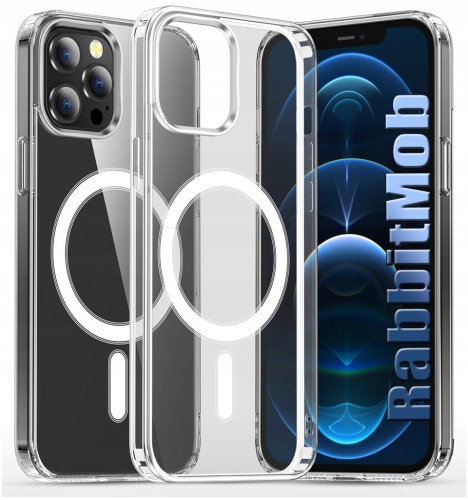 Etui RabbitMob do iPhone 12 Pro Max do MagSafe Clear Case Wzmacniane Magnetyczne