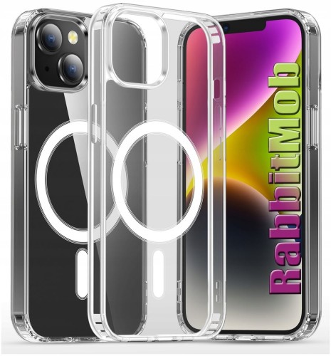 Etui RabbitMob do iPhone 14 Plus do MagSafe Clear Case Wzmacniane Magnetyczne