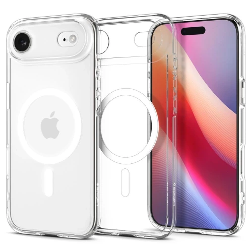 Etui Spigen Ultra Hybrid MagSafe na iPhone 17 Air - przezroczysto-białe