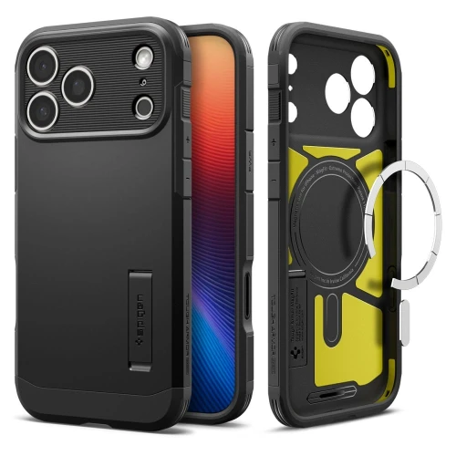 Etui Spigen Tough Armor "T" MagSafe na iPhone 17 Pro - czarne