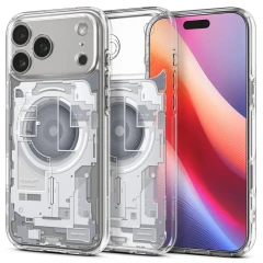 Etui Spigen Ultra Hybrid MagSafe na iPhone 17 Pro Zero One - białe