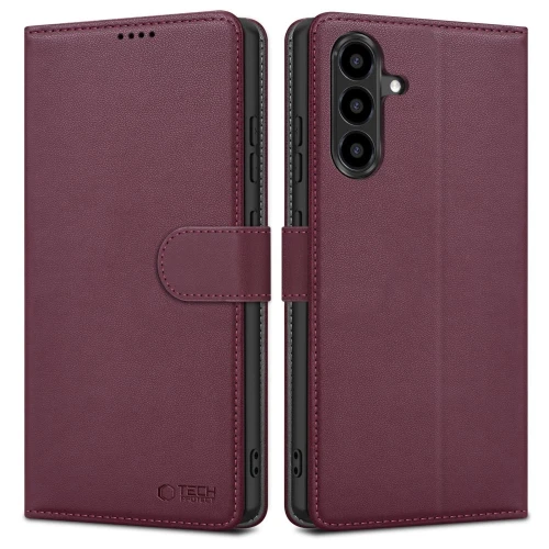Etui Tech-Protect Wallet na Samsung Galaxy A26 5G / A17 4G / 5G - bordowe