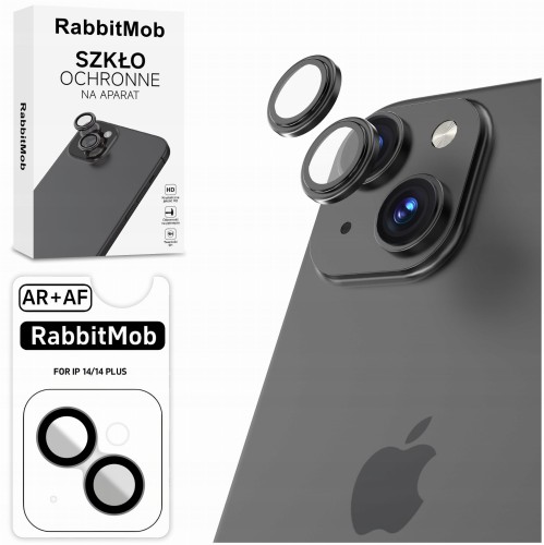 Szkło 9H RabbitMob na Aparat Tył 3D do iPhone 14 / 14 Plus + Aplikator