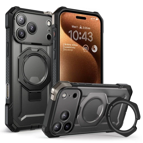 Etui Supcase UB Grip Mag MagSafe na iPhone 17 Pro - czarne