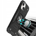 ETUI RING ARMOR PANCERNE Z RINGIEM DO IPHONE 15 PLUS - SREBRNE