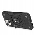 ETUI RING ARMOR PANCERNE Z RINGIEM DO IPHONE 15 PLUS - SREBRNE