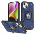 ETUI RING ARMOR PANCERNE Z RINGIEM DO IPHONE 15 PLUS - NIEBIESKIE