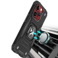 ETUI RING ARMOR PANCERNE Z RINGIEM DO IPHONE 15 PRO - SREBRNE