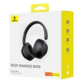 Słuchawki bezprzewodowe Baseus Bass 30 Max nauszne Bluetooth 5.3 - czarne