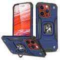 ETUI RING ARMOR PANCERNE Z RINGIEM DO IPHONE 15 PRO - NIEBIESKIE