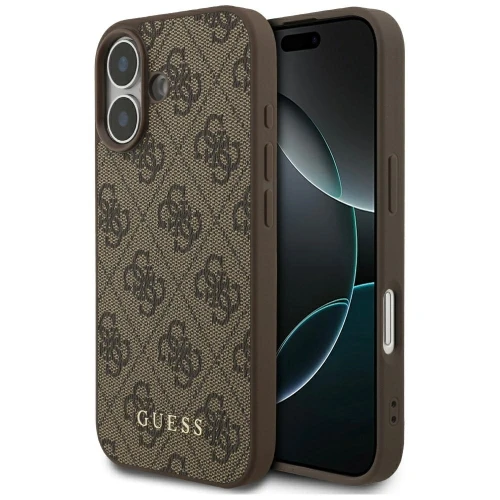 Etui Guess 4G Classic na iPhone 17 - brązowe