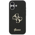 Etui Guess Fixed Glitter Big 4G na iPhone 17 - czarne