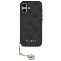 Etui Guess 4G Charms Collection MagSafe na iPhone 17 - czarne