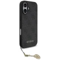 Etui Guess 4G Charms Collection MagSafe na iPhone 17 - czarne