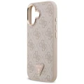 Etui Guess 4G Triangle Logo MagSafe na iPhone 17 - różowo-złote