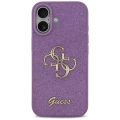 Etui Guess Fixed Glitter Big 4G na iPhone 17 - fioletowe