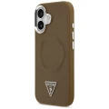 Etui Guess Triangle Logo MagSafe na iPhone 17 - brązowe