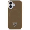 Etui Guess Triangle Logo MagSafe na iPhone 17 - brązowe